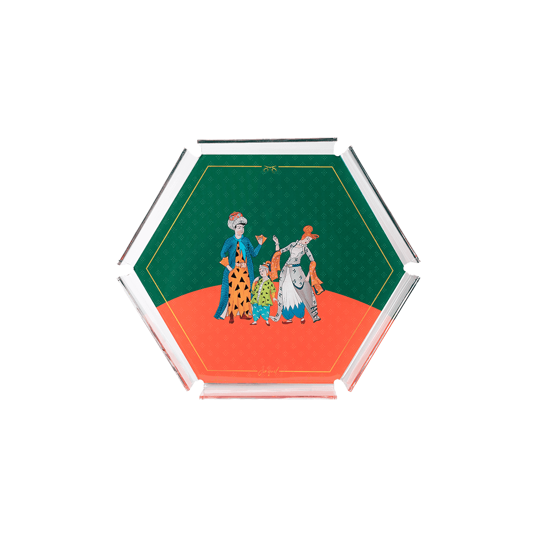 Akrilik Altıgen Tepsi / Acrylic Hexagon Tray